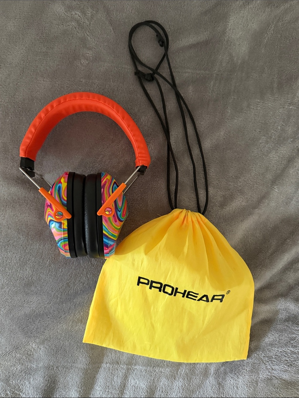 Kids Over-Ear Headphones in Multicolor with Orange Headband